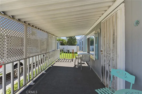 a view of a balcony