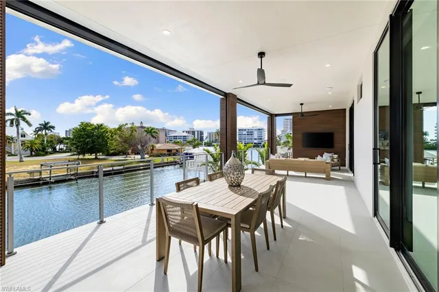 a outdoor space with furniture