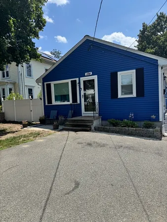 a front view of a house