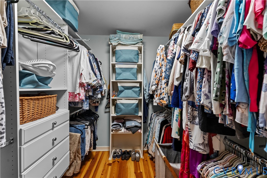 1937 Woodberry Mill Road Powhatan, VA 23139 - Photo 38 of 60 a view of walk in closet with clothes and shoes