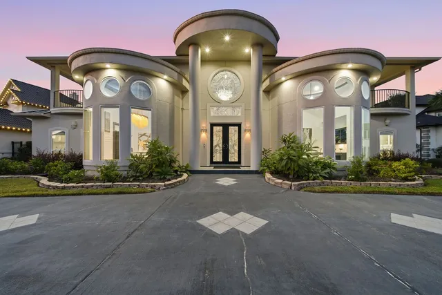 a front view of a house