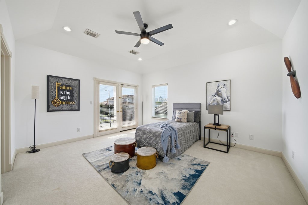 1907 Ray Shell Court Seabrook, TX 77586 - Photo 35 of 50 a bedroom with furniture and a window