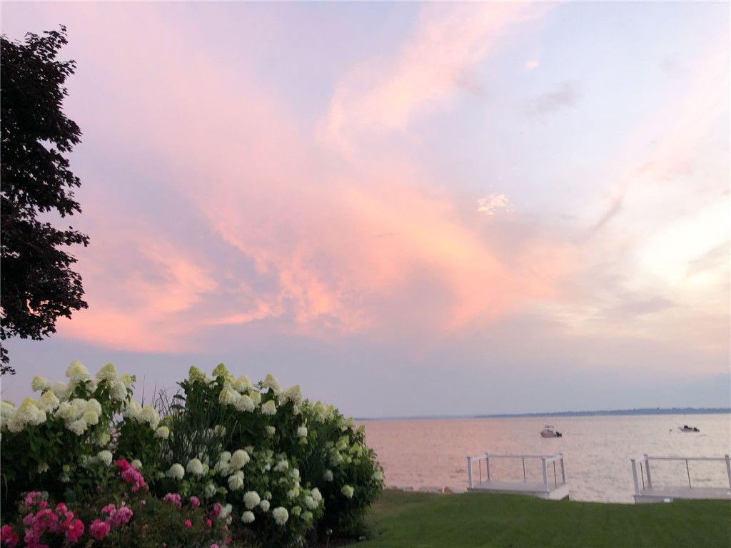 19 Brookwood Road Bristol, RI 02809 - Photo 11 of 46 summer sunset view with perennials