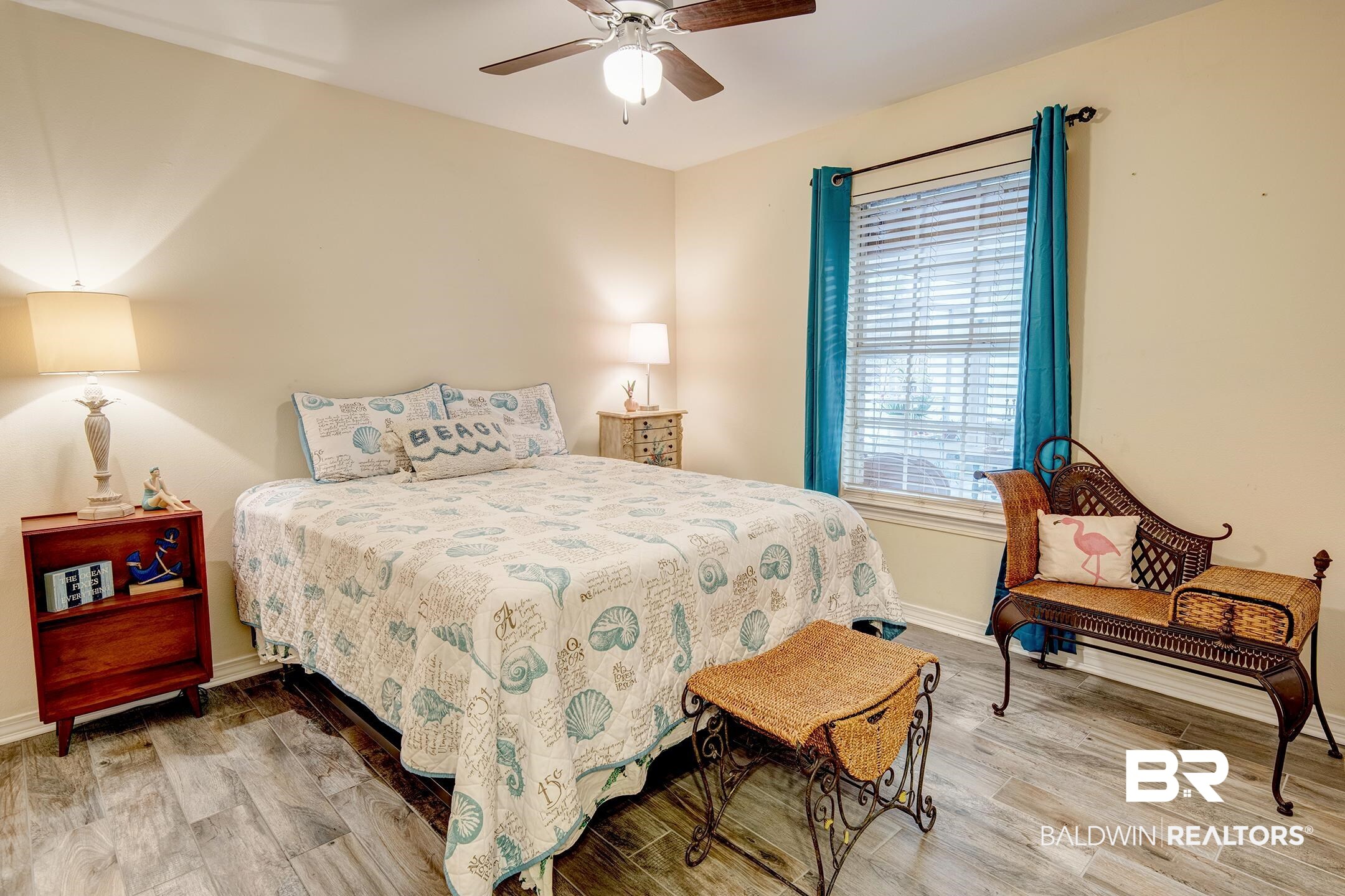 10093 Willis Road Foley, AL 36535 - Photo 17 of 33 Bedroom with light wood finished floors and a ceiling fan