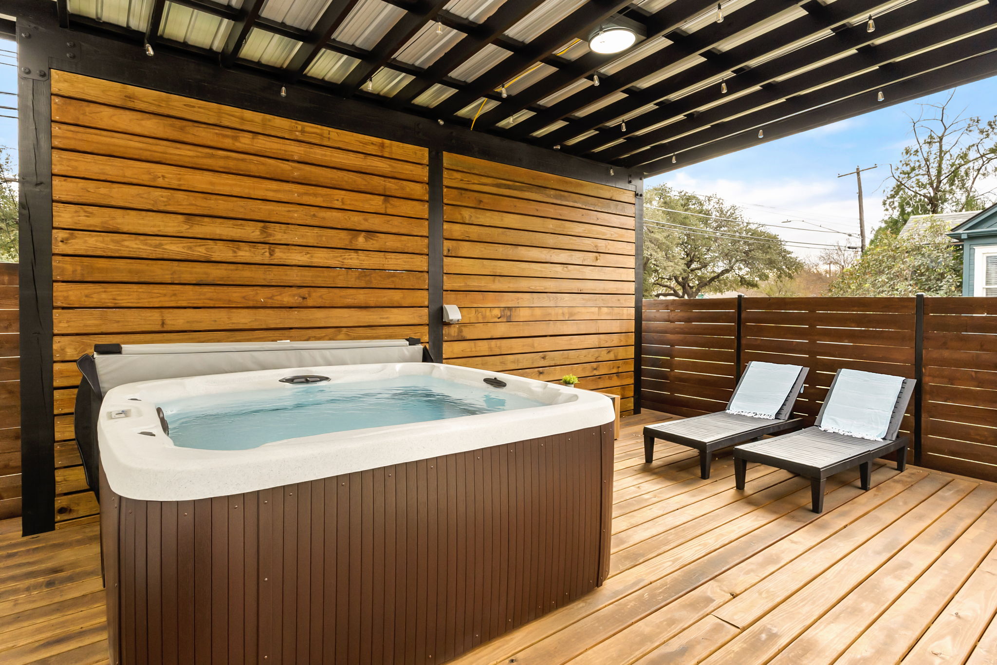 4418 Red River Street, Unit 1 Austin, TX 78751 - Photo 38 of 40 View of wooden terrace and hot tub