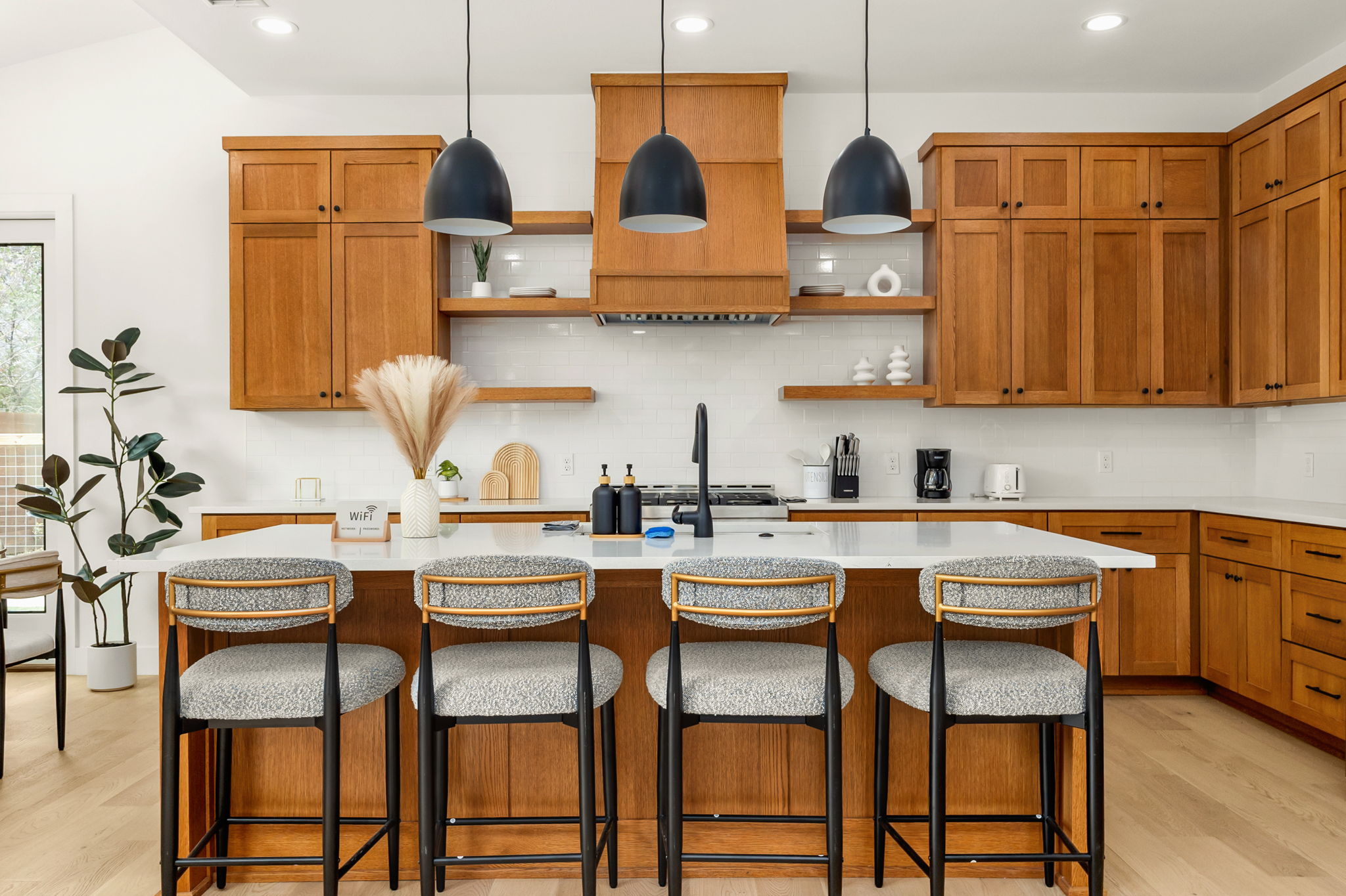 4418 Red River Street, Unit 1 Austin, TX 78751 - Photo 10 of 40 Kitchen with wood finish cabinetry and light wood finished floors