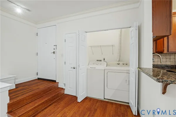 a room with storage and utility