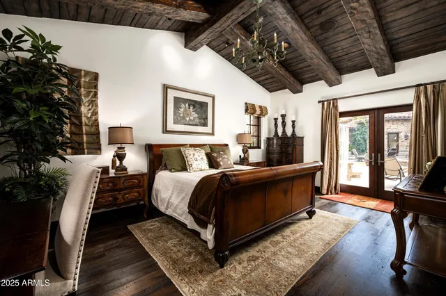 a view of a fountain with sitting area