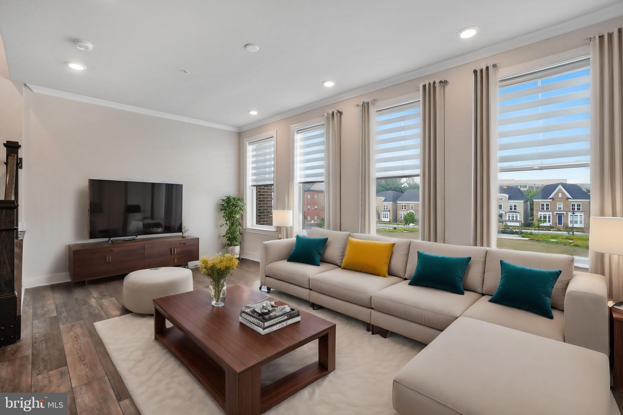 207 Armstrong Place Gaithersburg, MD 20878 - Photo 26 of 54 Living Room Virtual Staged