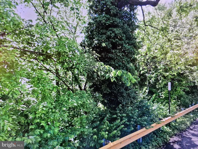 a view of a garden from a balcony