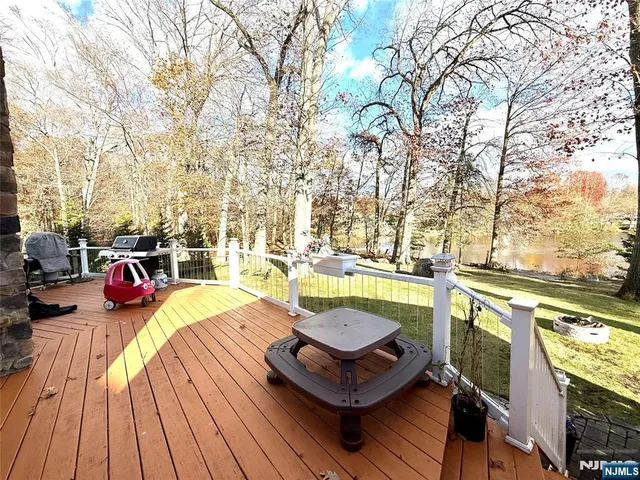 a view of a swimming pool with an outdoor space