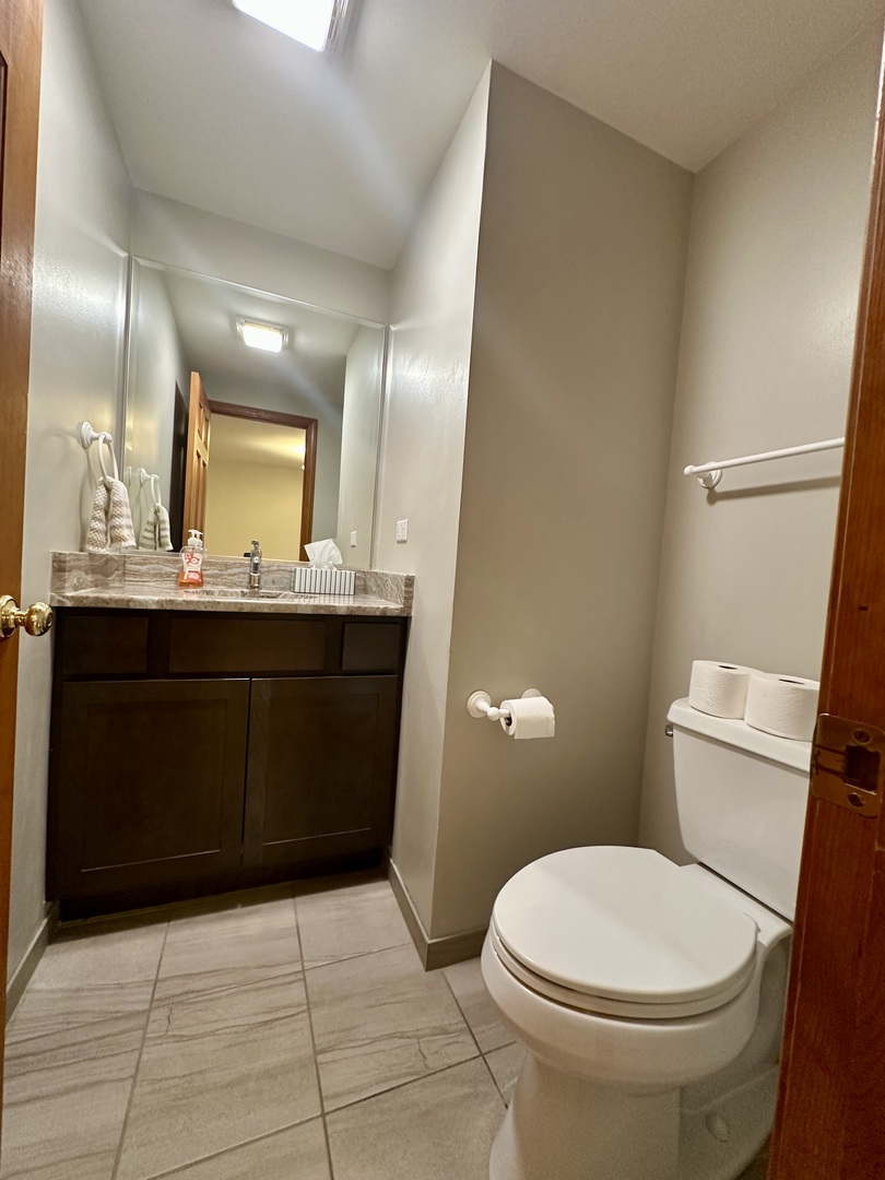 4216 White Ash Road Crystal Lake, IL 60014 - Photo 14 of 34 a bathroom with a sink a toilet and mirror