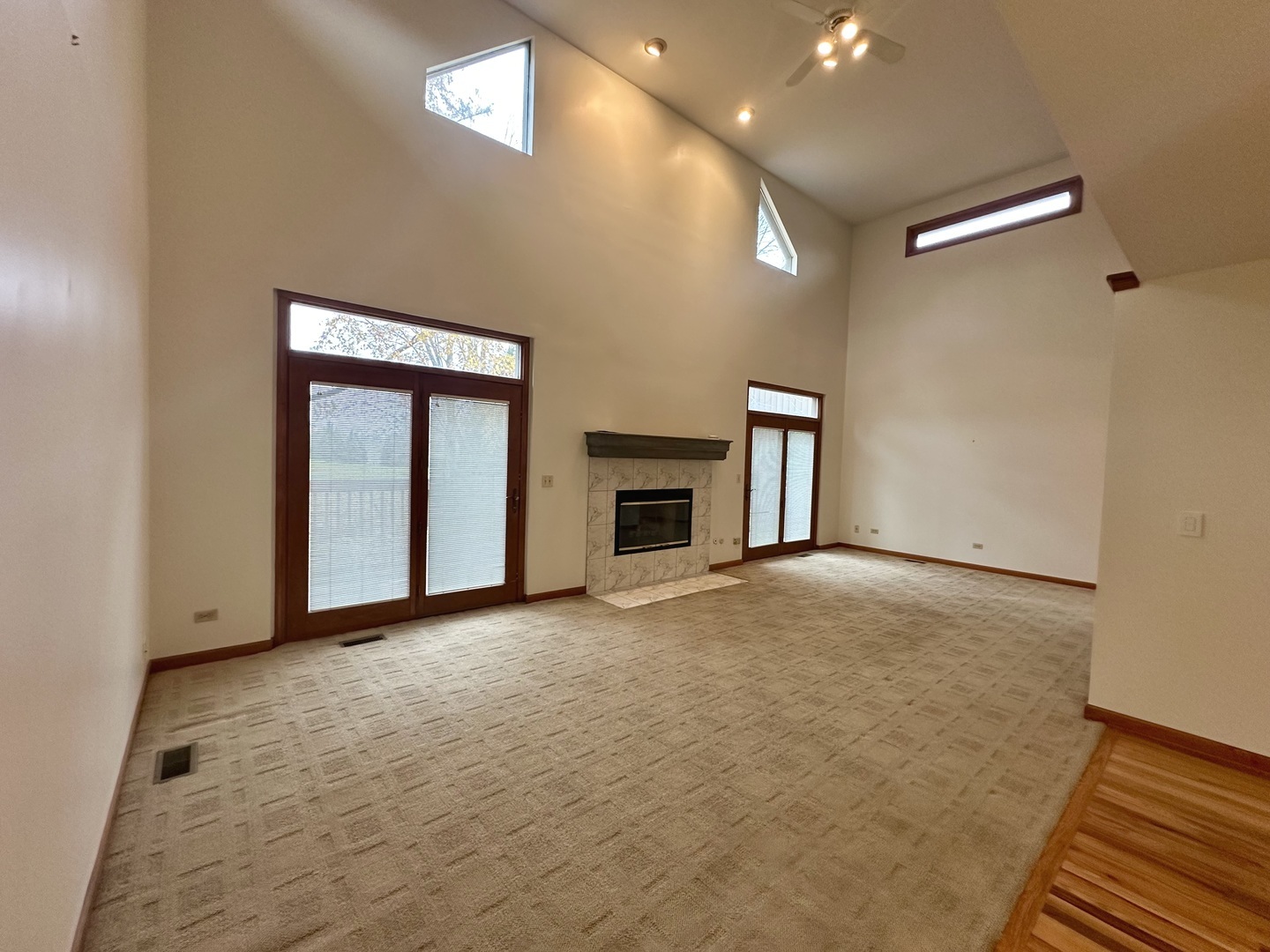 4216 White Ash Road Crystal Lake, IL 60014 - Photo 6 of 34 a view of empty room with fireplace and wooden floor