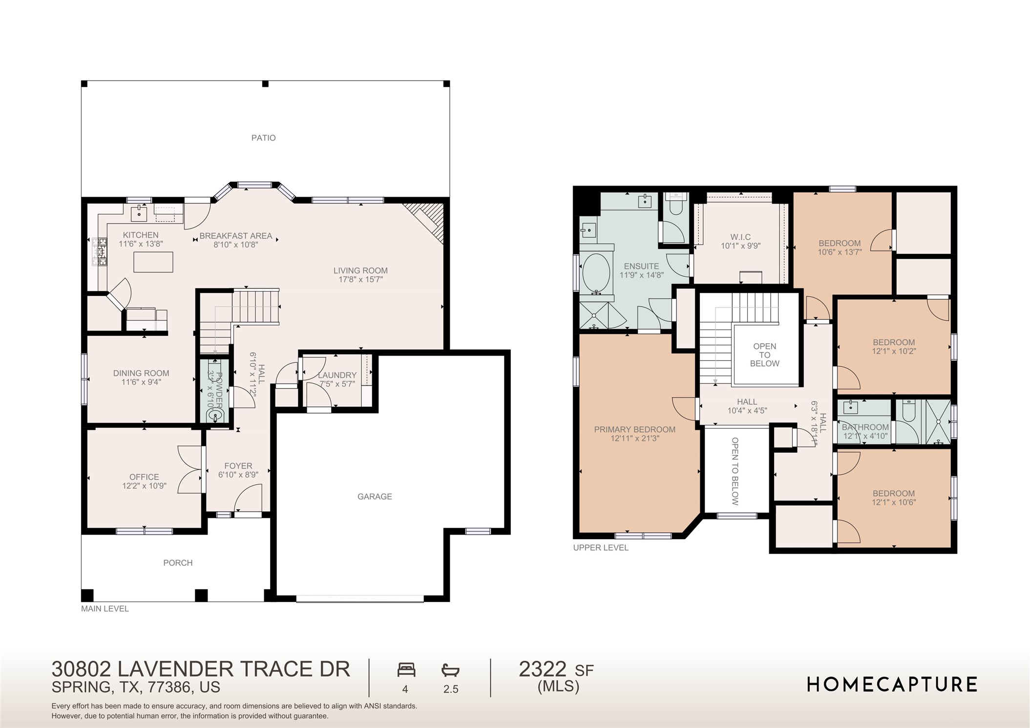 30802 Lavender Trace Drive Spring, TX 77386 - Photo 30 of 30 a picture of a floor plan