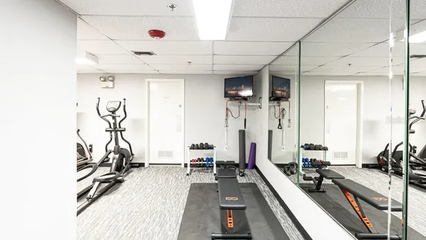 a very nice looking room with a large window