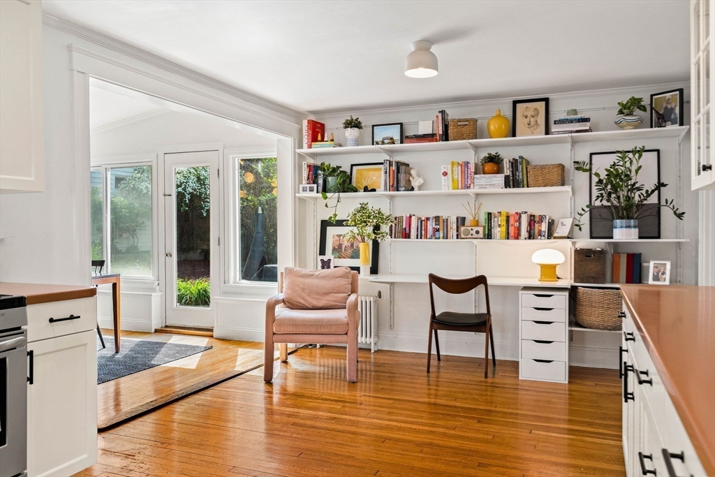 34 Avalon Road Milton, MA 02186 - Photo 20 of 42 a reading room with furniture and a book shelf