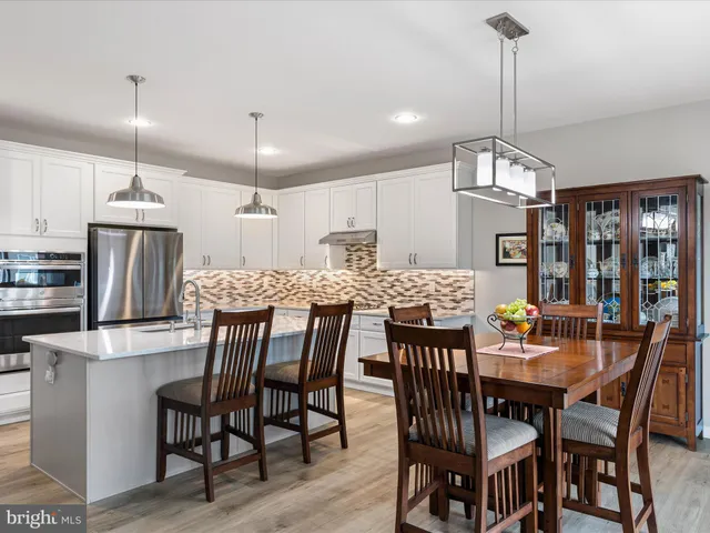 a view of a dining room and livingroom view