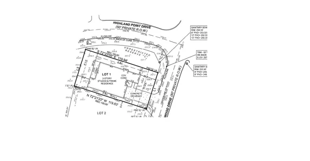 a view of a lake with a big yard