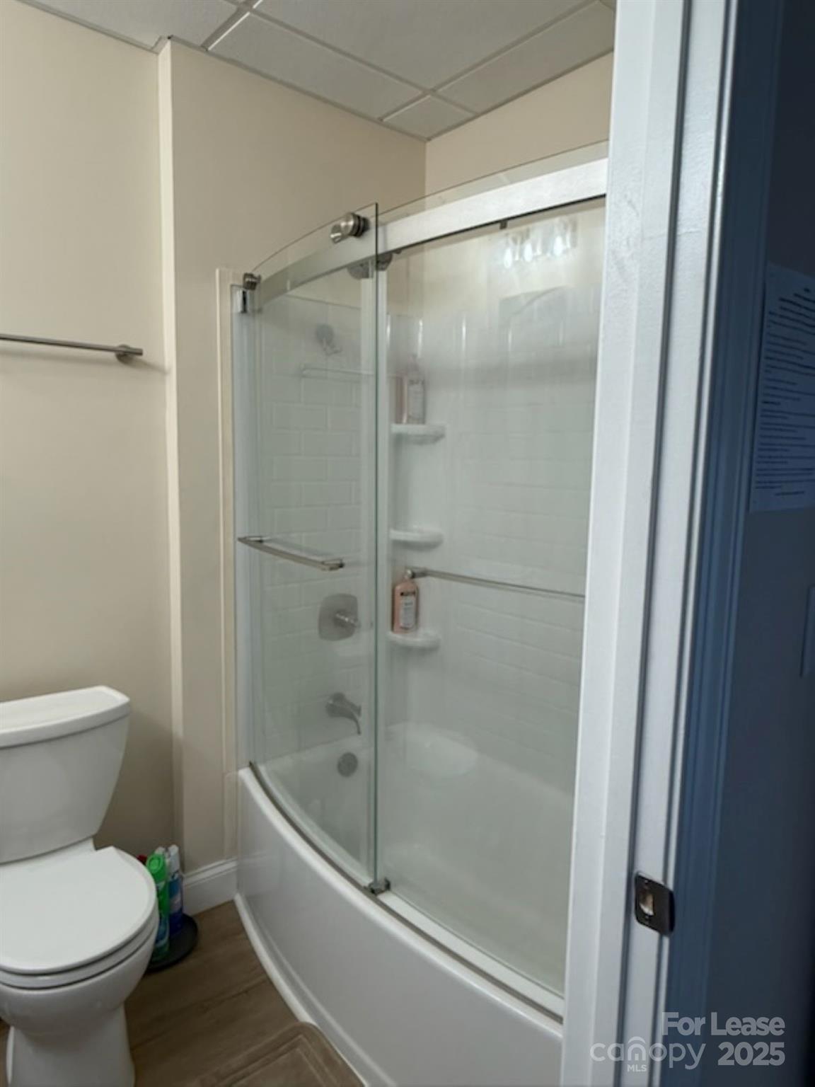 4897 Kiser Island Road, Unit A Terrell, NC 28682 - Photo 17 of 25 a bathroom with a shower and a toilet