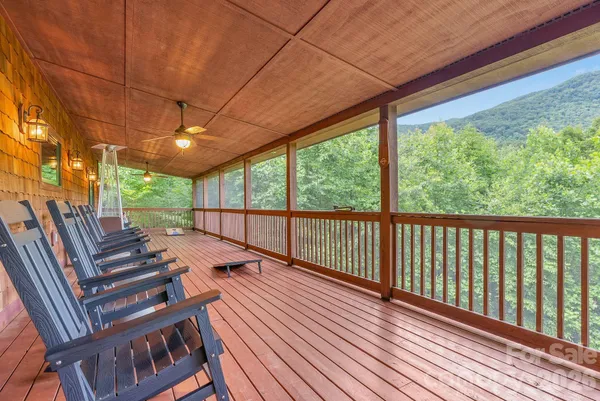 a view of outdoor space with seating