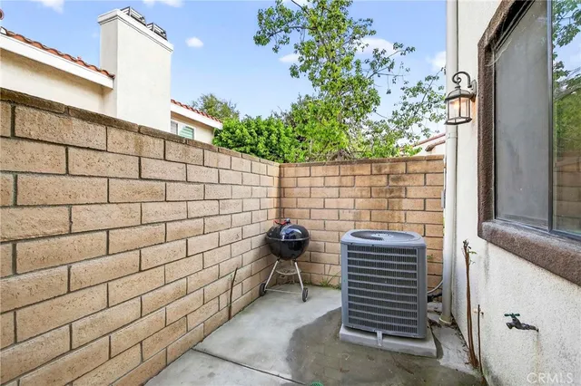 a view of fountain in the balcony