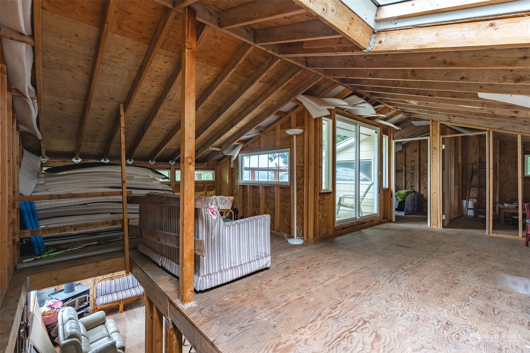 5273 Drayton Harbor Road Blaine, WA 98230 - Photo 22 of 33 a view of an empty room with wooden floor