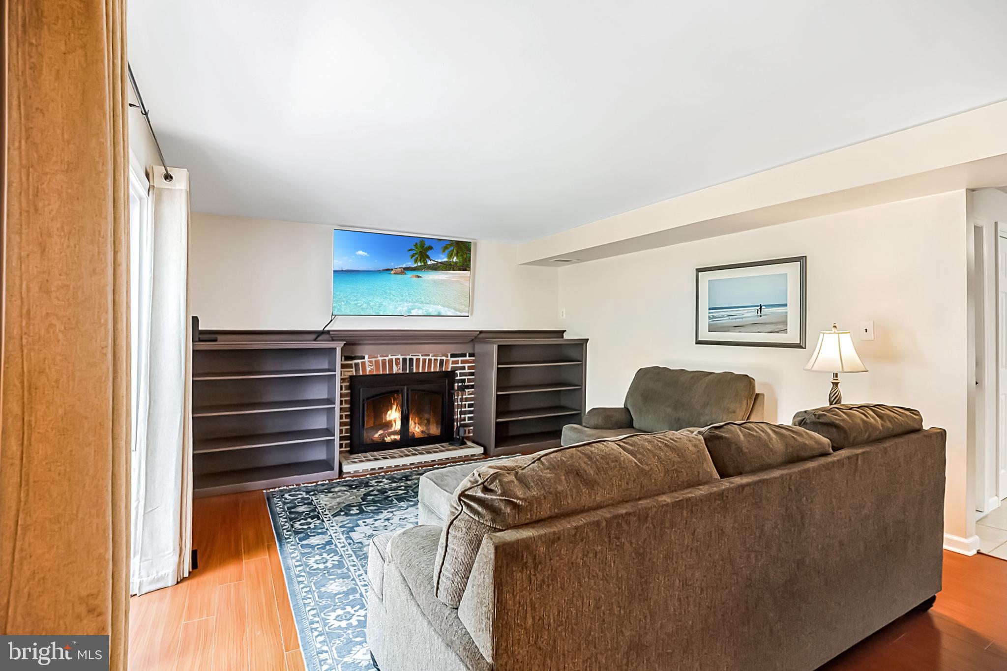 163 Forge Road Delran, NJ 08075 - Photo 14 of 30 Family room with wood burning fireplace
