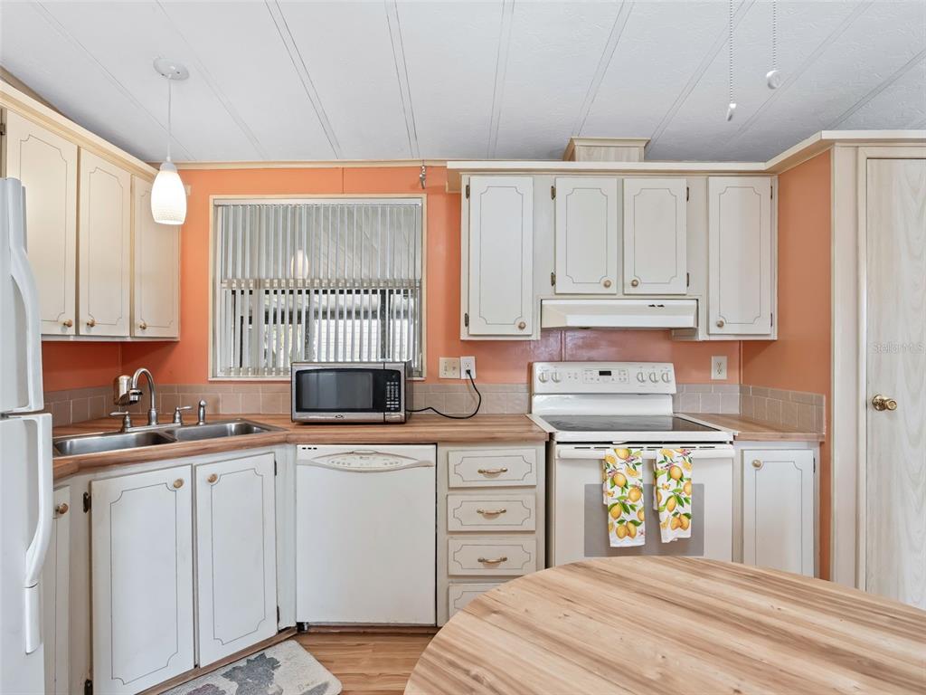 1102 Dustin Drive The Villages, FL 32159 - Photo 8 of 38 a kitchen with appliances cabinets and a sink