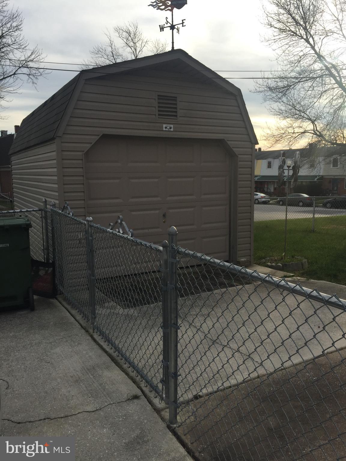 5255 Darien Road Baltimore, MD 21206 - Photo 8 of 8 Back Carport, Chain link Fence and Shed