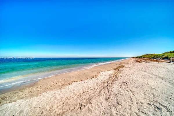 a view of an ocean and beach