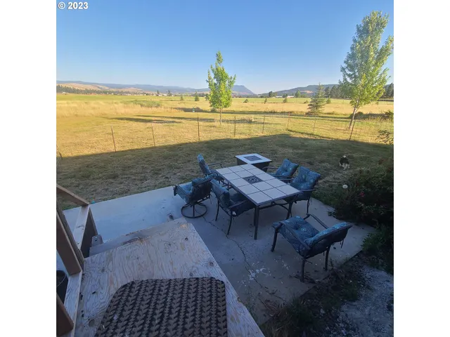 a view of outside space and ocean view