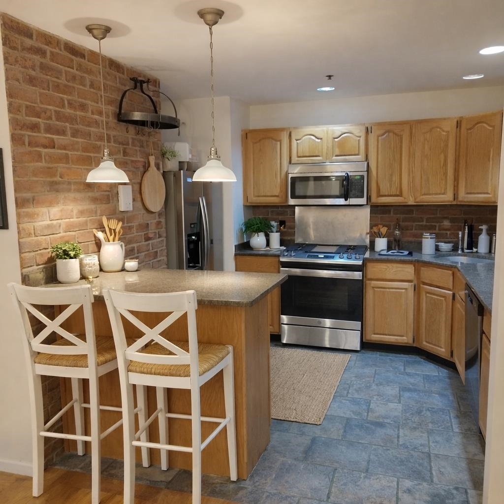 617 Madison Street, Unit 2A Hoboken, NJ 07030 - Photo 5 of 11 a kitchen with a sink and cabinets