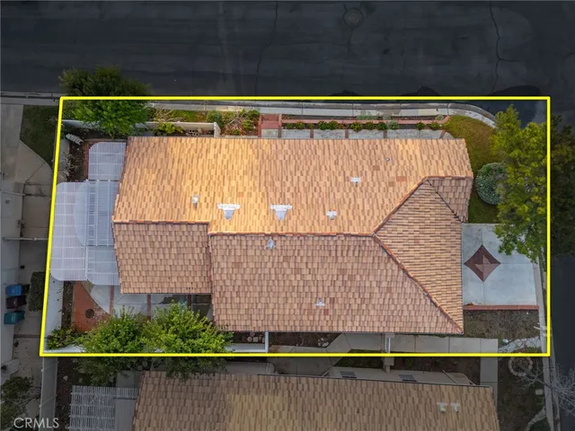 a backyard of a house