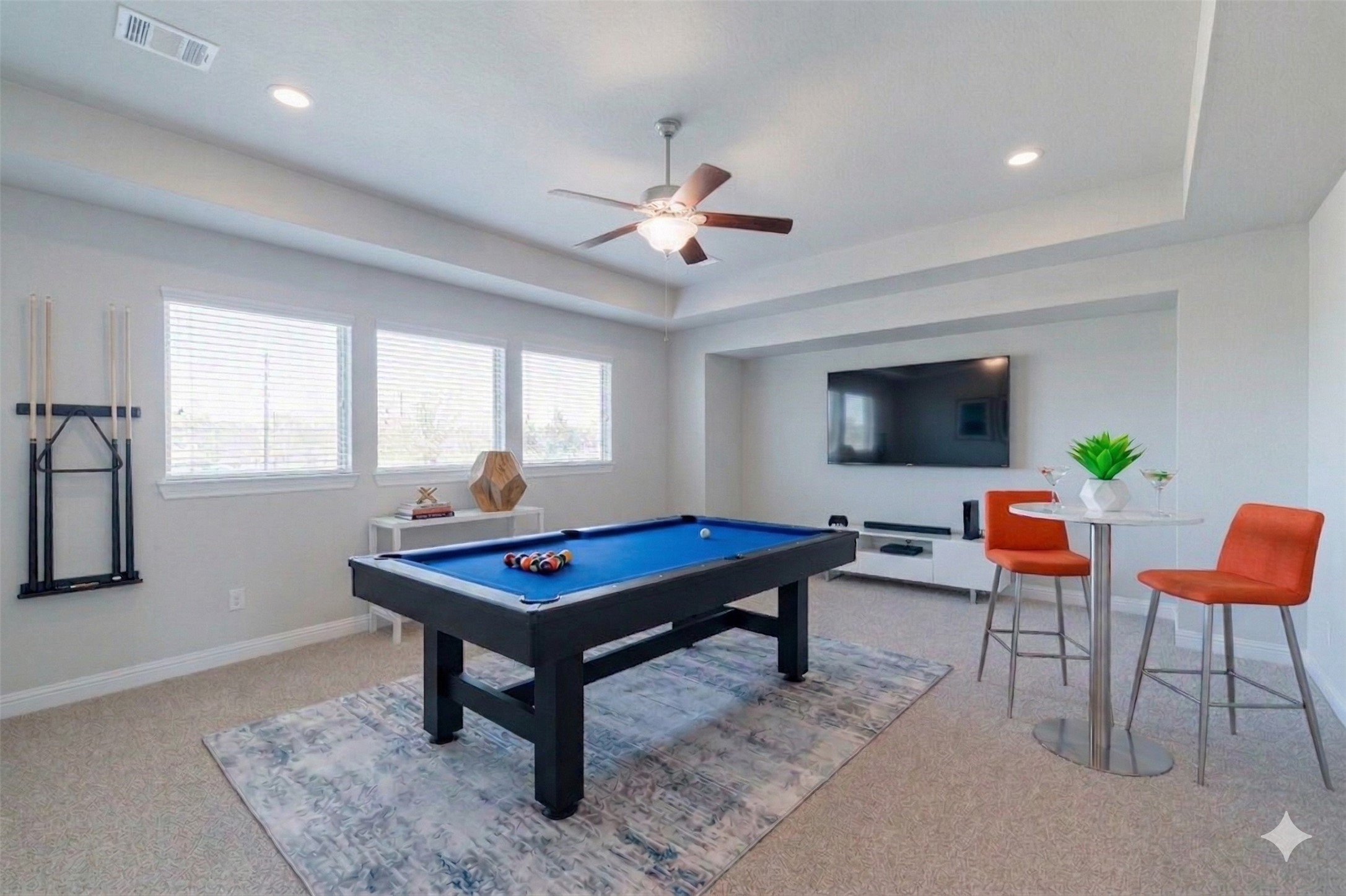 18731 Spellman Ridge Drive Tomball, TX 77377 - Photo 31 of 50 Large game room located upstairs with tray ceilings. - Virtually Staged.