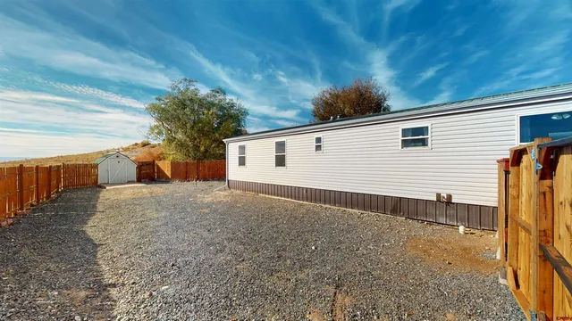 a backyard of a house