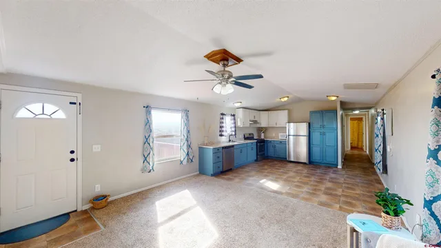 a view of kitchen and window