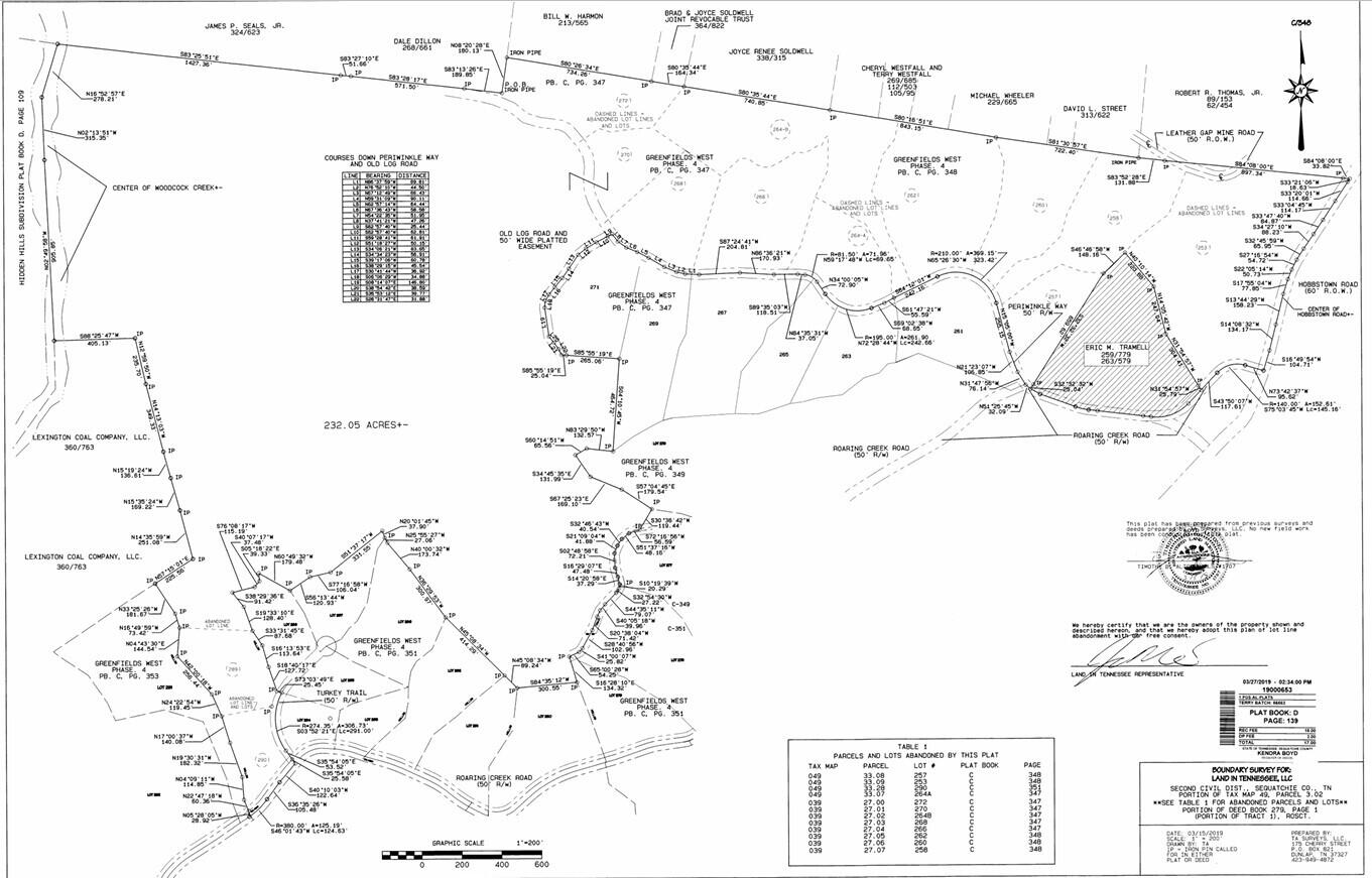 0 Periwinkle Way, Unit 232 AC Dunlap, TN 37327 - Photo 17 of 18 Plat of Whole Parcel