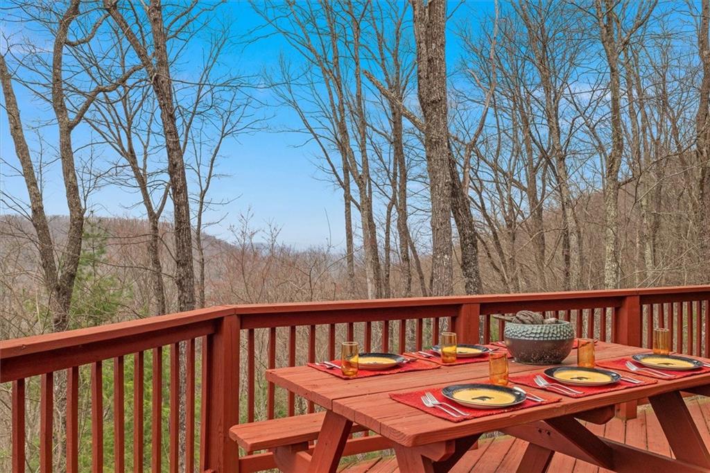 881 Fox Mountain Road Cherry Log, GA 30522 - Photo 64 of 65 a balcony view with a seating space