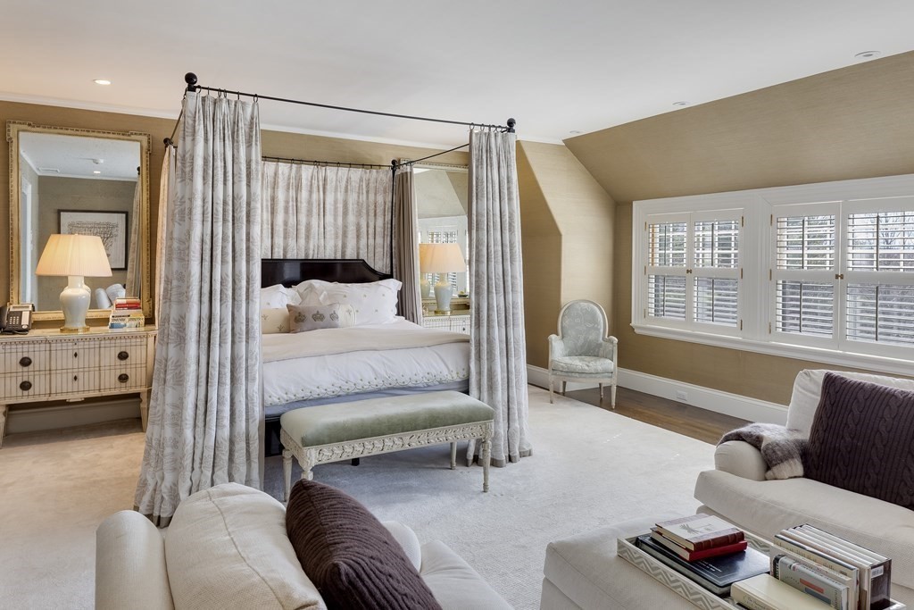 235 Nashawtuc Road Concord, MA 01742 - Photo 13 of 26 a bedroom with furniture and a large window