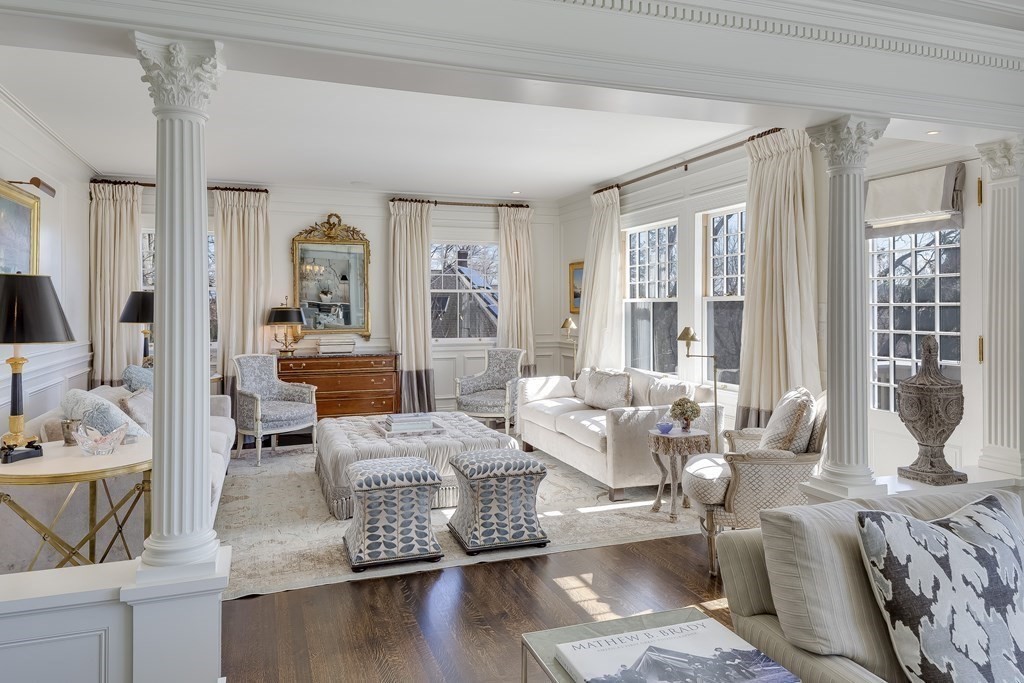 235 Nashawtuc Road Concord, MA 01742 - Photo 4 of 26 a living room with furniture and a flat screen tv