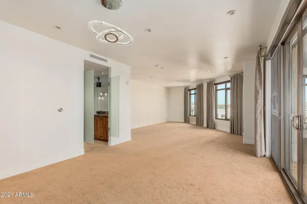 a view of an empty room