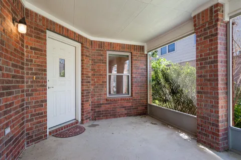 a view of front door of house