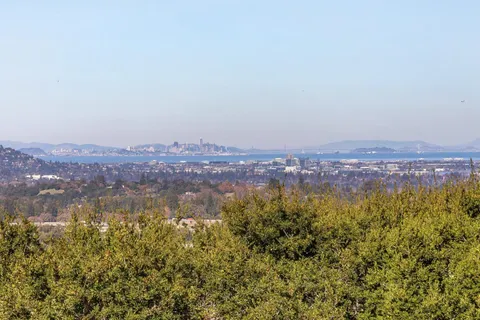 a view of lake and mountain