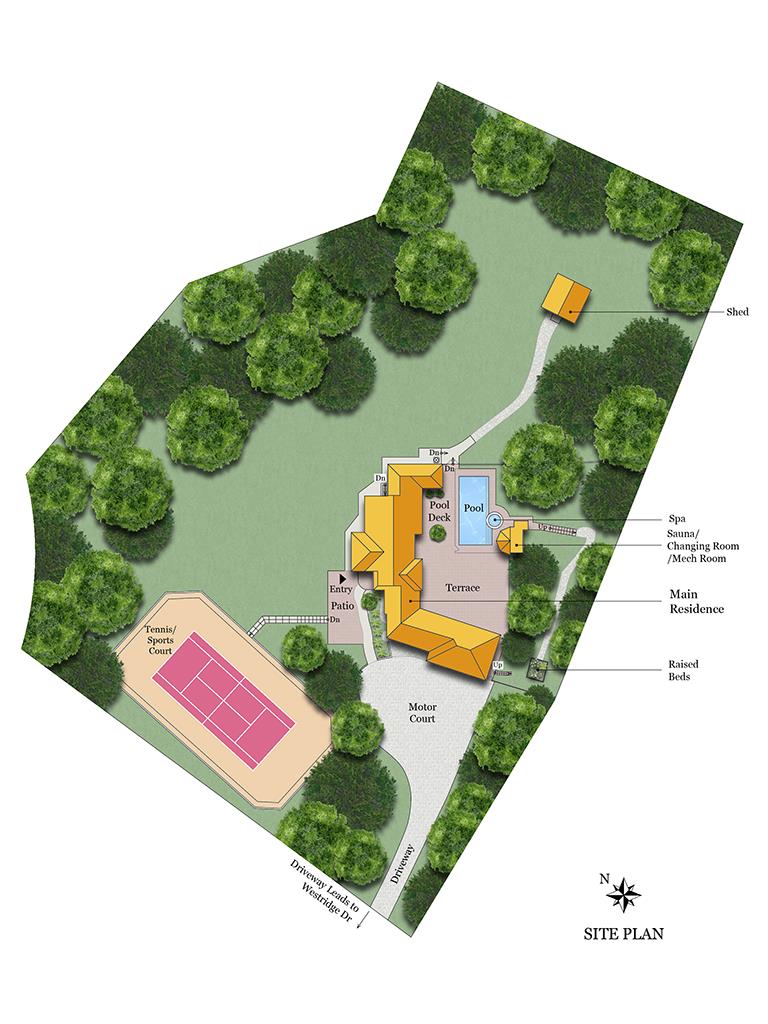 600 Westridge Drive Portola Valley, CA 94028 - Photo 21 of 22 an aerial view of a house