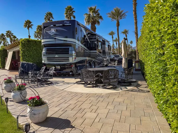 a view of outdoor space with seating area