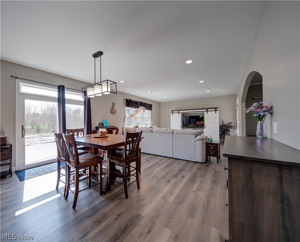9900 Mentor Road Chardon, OH 44024 - Photo 11 of 49 Dining area with light wood-type flooring