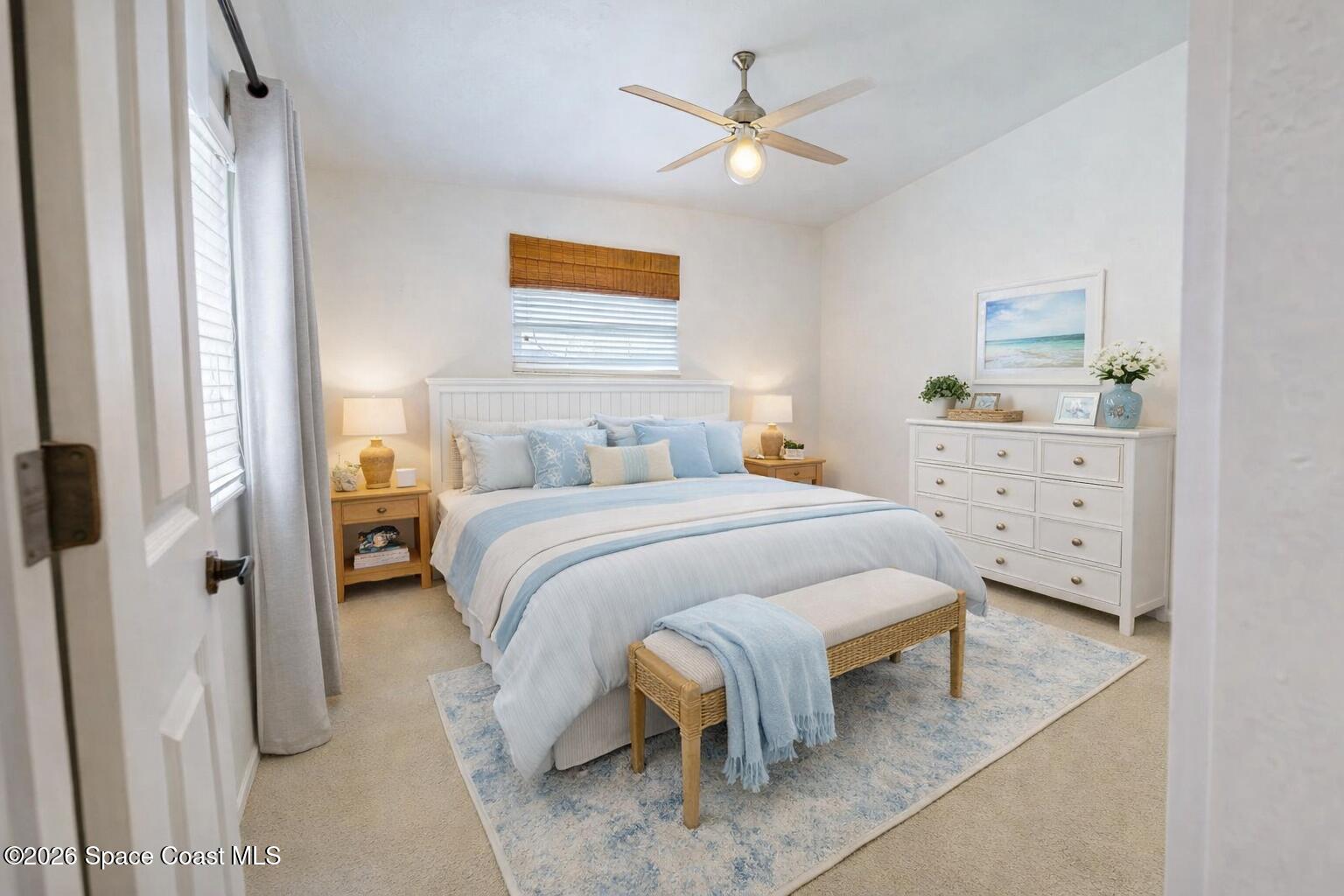 1450 Angler Street Merritt Island, FL 32952 - Photo 16 of 26 1450 master Bed furnished