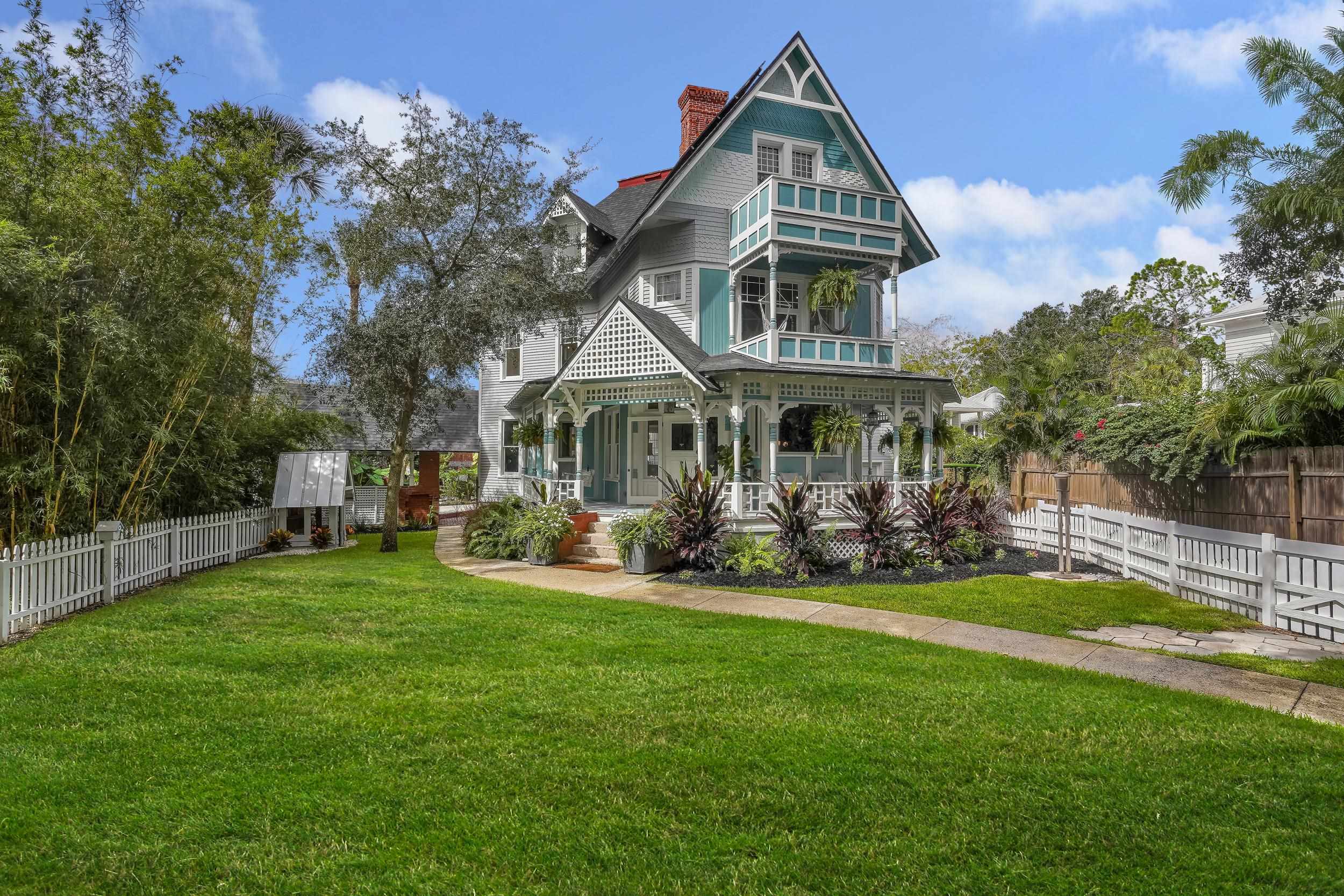 268 St George Street St. Augustine, FL 32084 - Photo 71 of 71 a front view of a house with swimming pool having outdoor seating