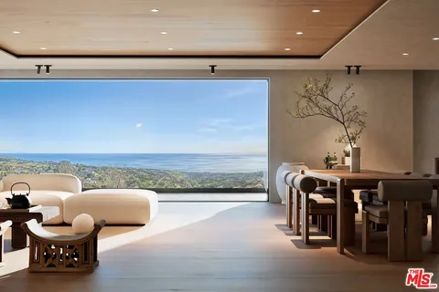 a living room with furniture and rug