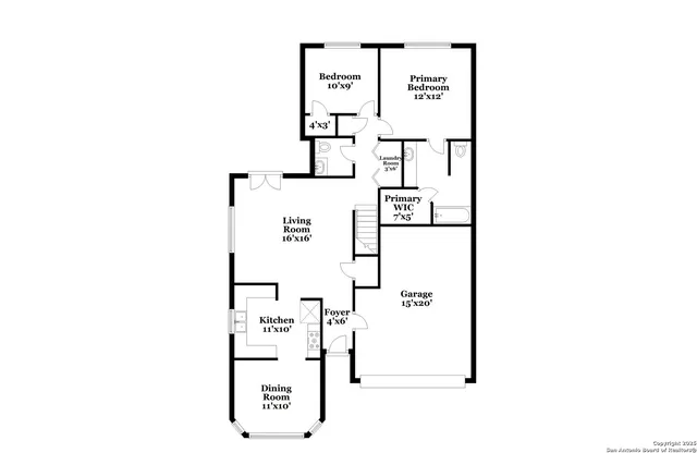 a picture of a floor plan